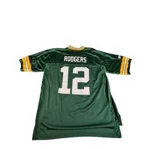 Aaron Rodgers Packers NFL Reebok On Field Jersey XL Green #12